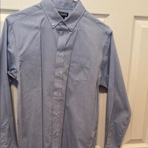 Chaps Blue Casual Button Down Shirt
